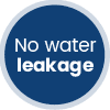 no water leakage